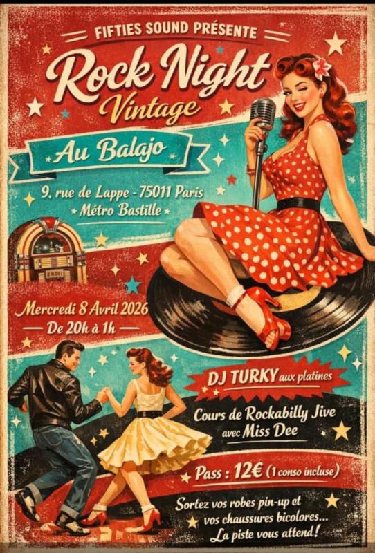 Rock Night Vintage au Balajo
