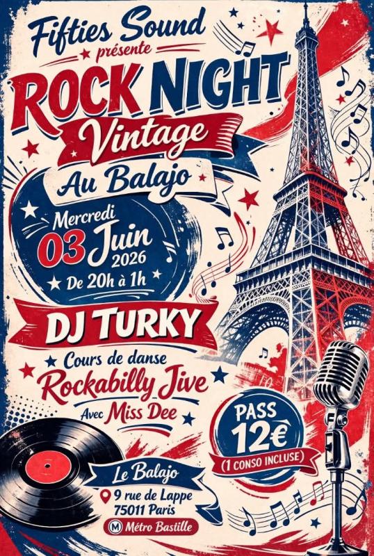 Soirée Rock Night Vintage au Balajo