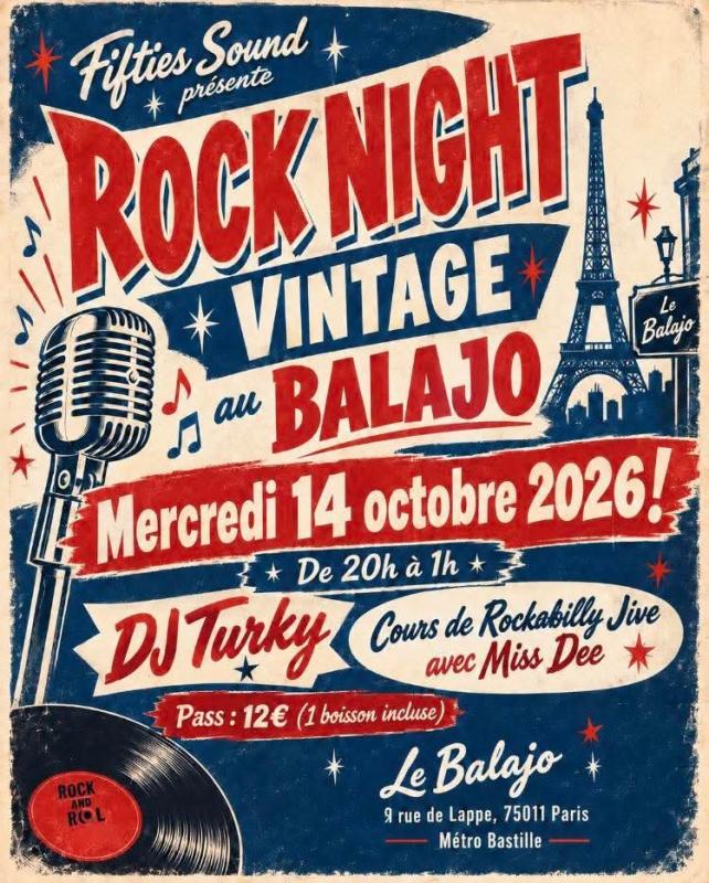 Soirée Rock'n Roll au Balajo