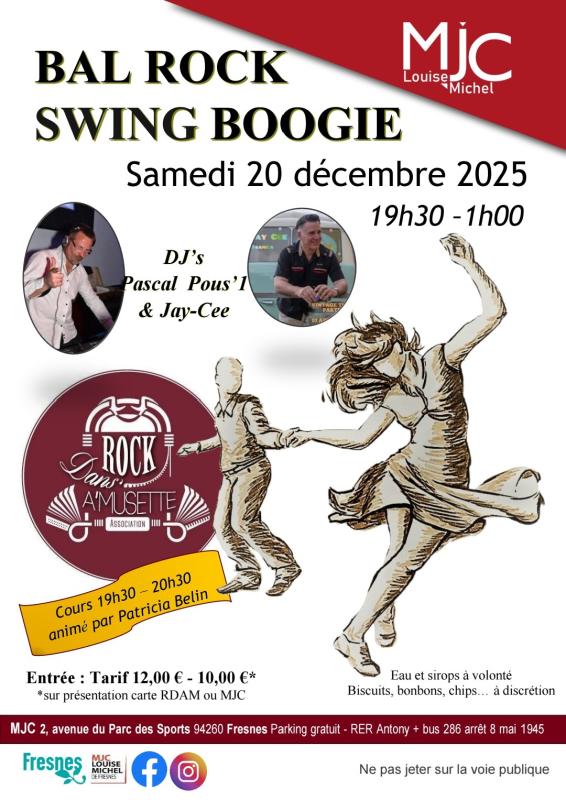 Soirée Swing Rock Boogie à La MJC de Fresnes