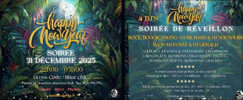 Réveillon de la Saint Sylvestre à La Station Danse