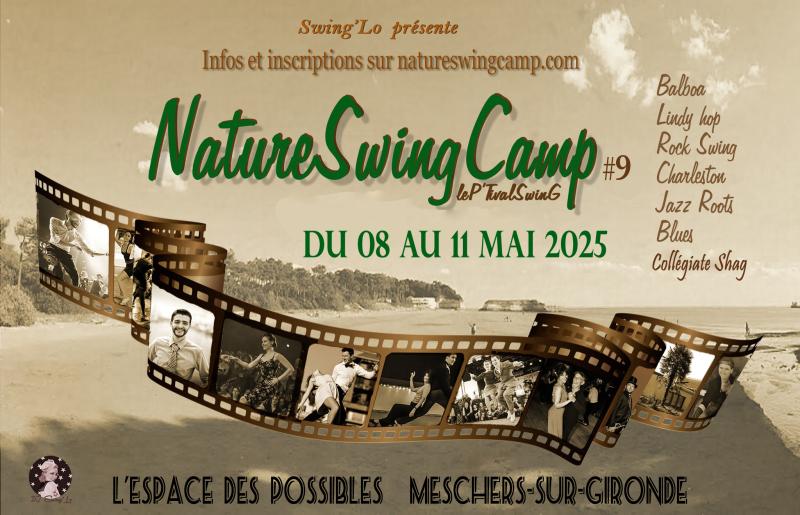 Stage et soirées dansantes au  Nature Swing Camp 2025