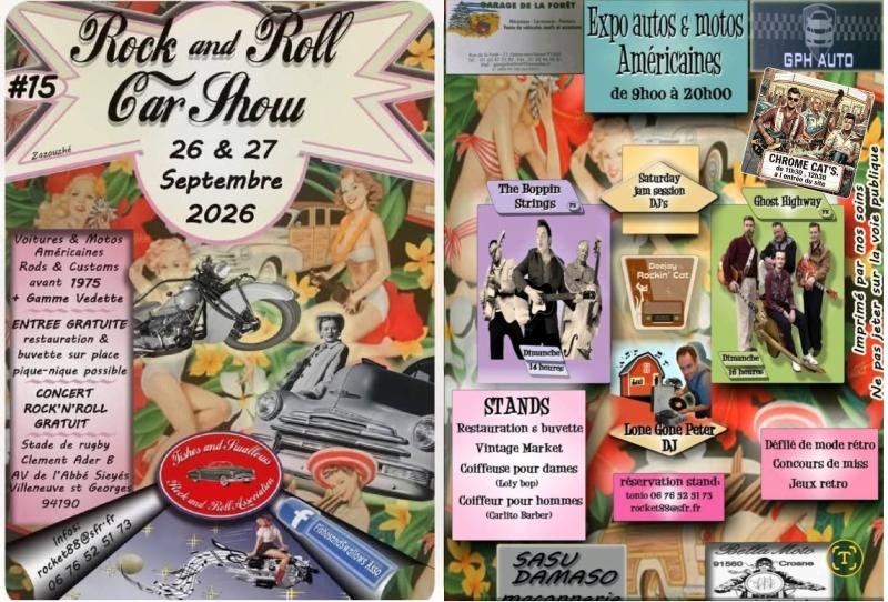 Rock'n Roll Car Show à Villeneuve Saint-Georges